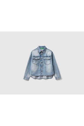 پیراهن آبی بچه گانه رگولار United Colors of Benetton - کد 861382675