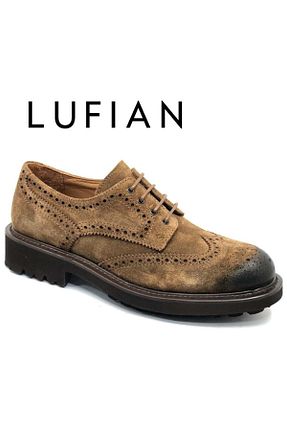 کفش کژوال قهوه ای مردانه چرم خالص Lufian - کد 900092844