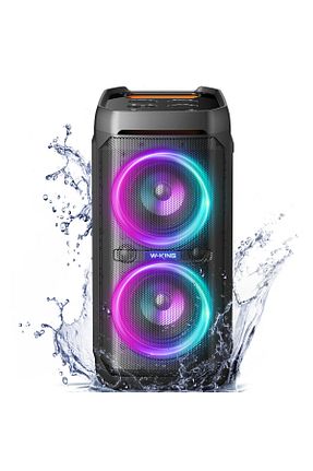 اسپیکر بلوتوث مشکی W-KING - کد 884186099