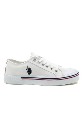 کفش اسنیکر سفید مردانه پارچه ای U.S. Polo Assn. - کد 211908045