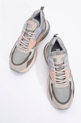 کفش اسنیکر صورتی زنانه بند دار luvishoes - کد 809797011