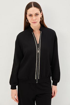 سوئیشرت مشکی زنانه ساده Allyco - کد 880020727