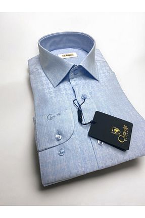 پیراهن آبی مردانه اسلیم فیت Chamis - کد 886742636