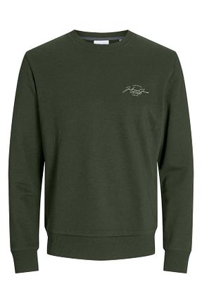 سوئیشرت خاکی مردانه ساده Jack & Jones - کد 861644649