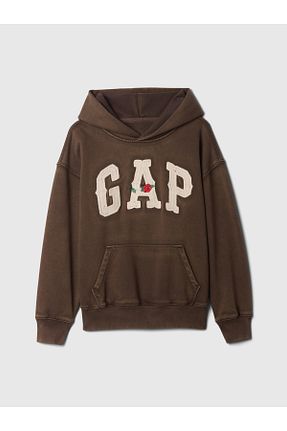 سوئیشرت قهوه ای بچه گانه چاپی GAP - کد 886783534