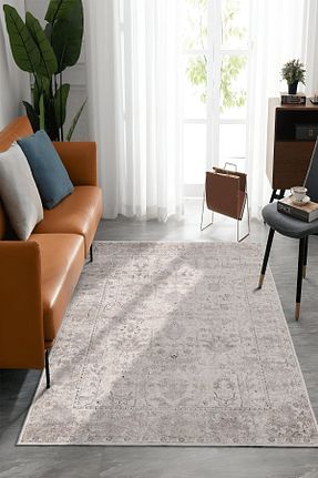 فرش بژ قابل شستشو Homefesto - کد 886750036
