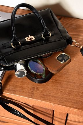 کیف دوشی مشکی زنانه چرم مصنوعی Butik - کد 886748417