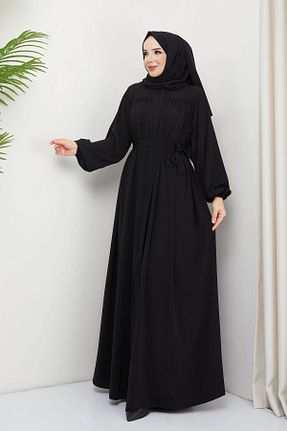کلاه و ابایا مشکی زنانه مخلوط ویسکون SERRA MODA - کد 793062762