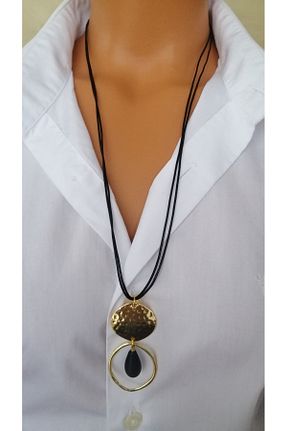 گردنبند جواهر مشکی زنانه شیشه LemaStone - کد 886763575