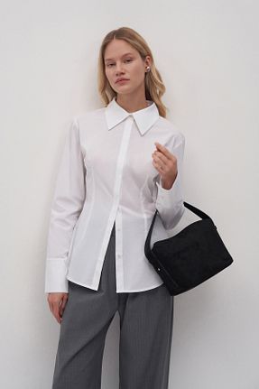 پیراهن سفید زنانه رگولار mathilda store - کد 886796670