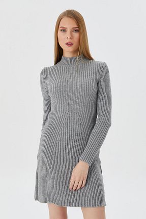 لباس طوسی زنانه بافتنی Shopping Shop - کد 886826373