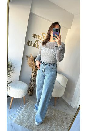 دامن آبی زنانه جین Tarz Noktası - کد 886779468