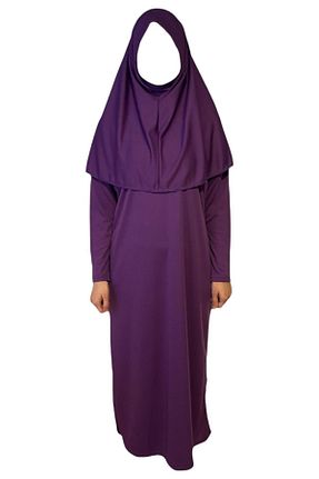 لباس حجاب بنفش بچه گانه رگولار Monte Lui - کد 807033117