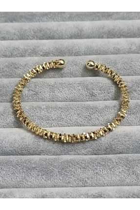 دستبند استیل (فولاد) طلائی زنانه استیل (فولاد) Brassito - کد 859231236