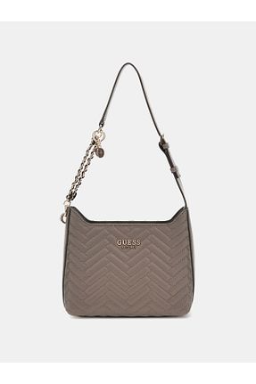 کیف دوشی قهوه ای زنانه چرم مصنوعی Guess - کد 886831535