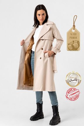 ترنچکت زنانه %100 پنبه PASTELASTORE - کد 704600570