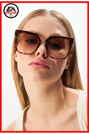 عینک آفتابی قهوه ای زنانه 50 EsraStore - کد 886887852