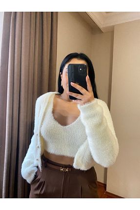 رویه سفید زنانه پشمی MODA - کد 886935303