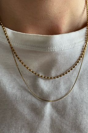 گردنبند استیل ( فولاد ) طلائی زنانه استیل (فولاد) Beca Atelier - کد 886934954