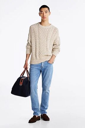 شلوار مشکی مردانه جین Tommy Hilfiger - کد 884168701