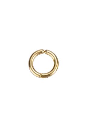 گوشواره استیل (فولاد) طلائی زنانه استیل ضد زنگ Smooth Carts - کد 886324045