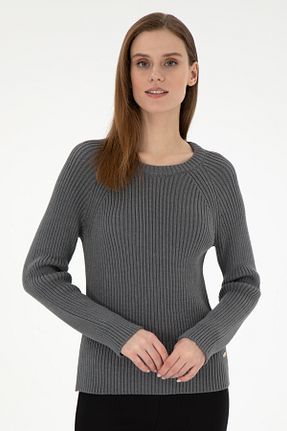 پلیور طوسی زنانه ساده U.S. Polo Assn. - کد 886972330