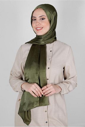 شال خاکی زنانه پلی استر Alvina - کد 805319621