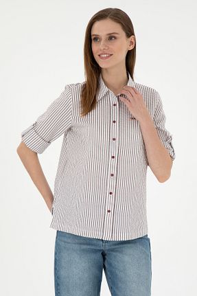 پیراهن زرشکی زنانه رگولار U.S. Polo Assn. - کد 886996747