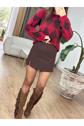 دامن قهوه ای زنانه شلوارک دامنی 2she - کد 886998311