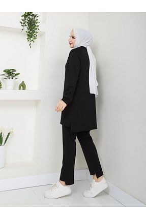 ست بالاتنه و پائین تنه مشکی زنانه بافت zinnureyn - کد 887006991