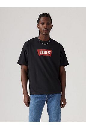 تیشرت مشکی مردانه یقه دوچرخه Levi