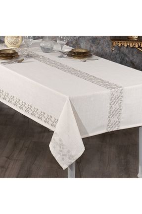 رومیزی بژ پلی استر Solinas Collection - کد 887089486