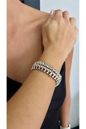 دستبند جواهر زنانه روکش نقره Kutcha Accessories - کد 887023018