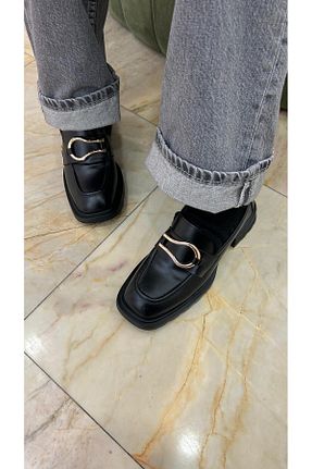 کفش لوفر مشکی زنانه چرم مصنوعی by emine eren emotion shoes - کد 887227838