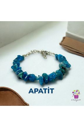 دستبند جواهر آبی زنانه سنگ طبیعی eHediyecim - کد 887068595