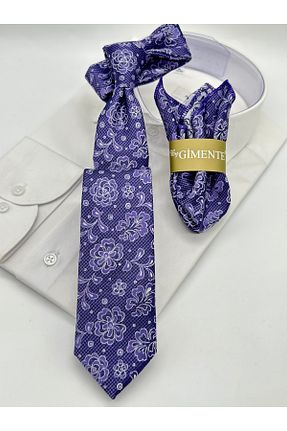 کراوات بنفش مردانه میکروفیبر Gutiero - کد 887083736