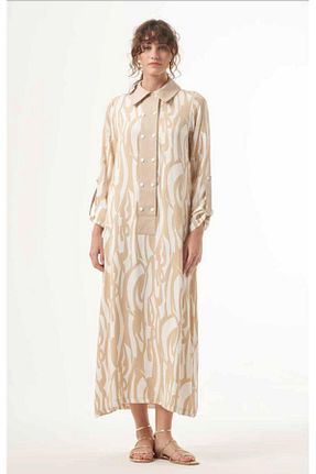 لباس حجاب بژ زنانه رگولار Nuss - کد 834318602