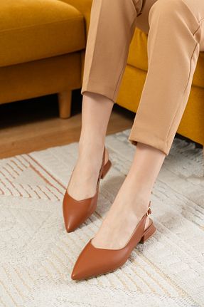 بابت قهوه ای زنانه چرم مصنوعی DİVOLYA - کد 887085395