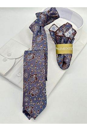 کراوات قهوه ای مردانه میکروفیبر Gutiero - کد 887085455