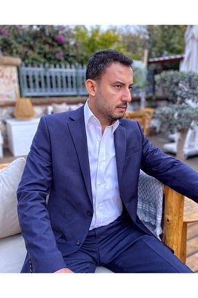 پیراهن سفید مردانه اسلیم فیت Chamis - کد 43140160