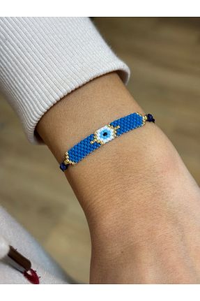 دستبند جواهر آبی زنانه منجق Afrika Butik - کد 887091153