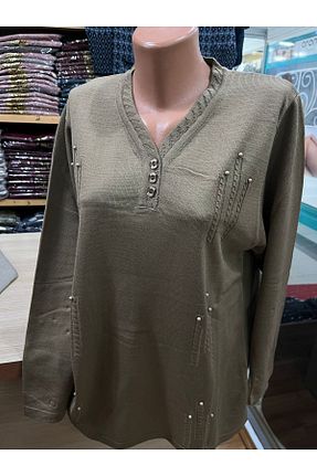 پلیور سایز بزرگ رنگی زنانه اسلیم TCR - کد 887112537
