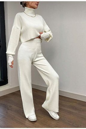 ست بالاتنه و پائین تنه بژ زنانه تریکو Butik - کد 887111893