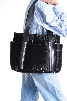کیف دوشی مشکی زنانه پارچه ای Moda Lime - کد 865757300