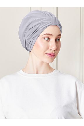 روسری طوسی پلی استر ada sanatsal - کد 864364172