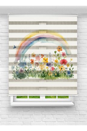 پرده کشوئی رنگی Zebra vanilyahome - کد 887122567