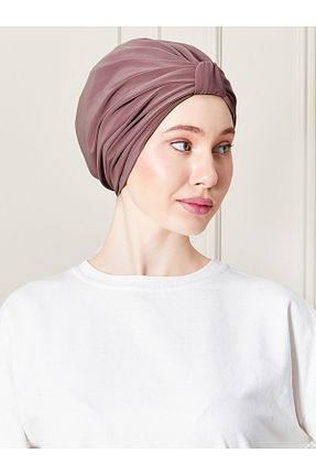 روسری قهوه ای پلی استر ada sanatsal - کد 864367816