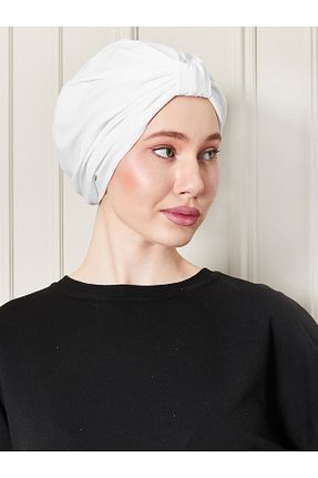 روسری سفید پلی استر ada sanatsal - کد 864356707