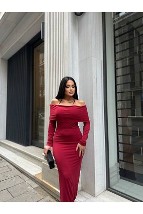 لباس زرشکی زنانه بافتنی LB Laluna Butik - کد 887173097