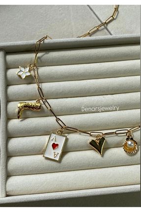گردنبند استیل ( فولاد ) طلائی مردانه استیل ضد زنگ denars jewelry - کد 844170627